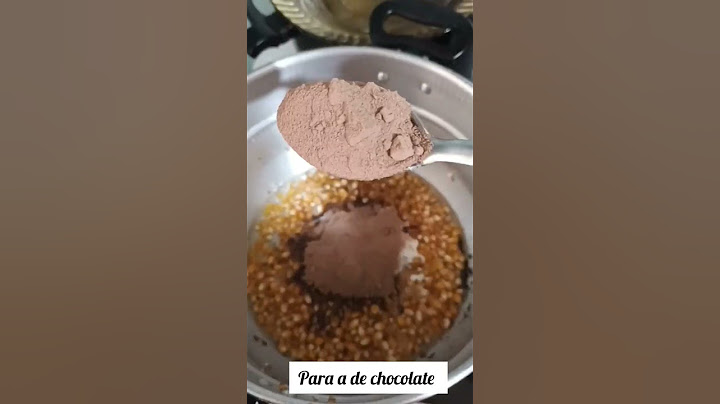 pipoca de chocolate é caramelada em 1minuto