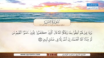 سورة يس | تلاوة مباركة من الآية 41 إلى الآية 54 | بصوت القارئ الشيخ ماجد الزامل