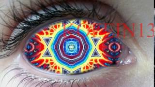 Psychedelic Eye Abstract Colorful Looped Background