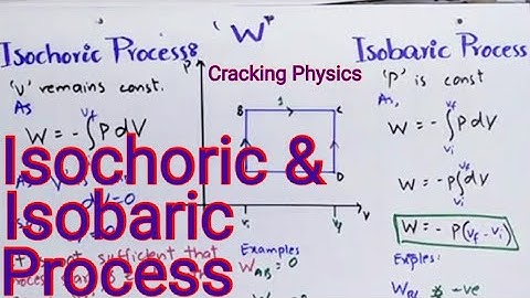 Work Done In Isochoric & Isobaric Process