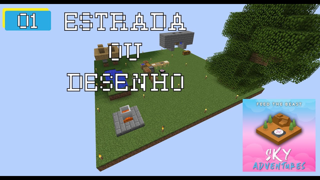 Minecraft Sky Adventures - #3 Avisos e Desafio D: - YouTube