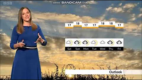 (HD) Sarah Farmer BBC ONE South Today weather Octo...