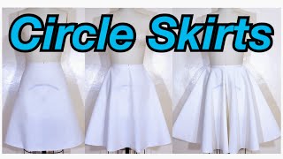 CIRCLE SKIRT PATTERN MAKING | QUARTER, HALF AND FULL CIRCLE SKIRTS | LA MODÉLISTE