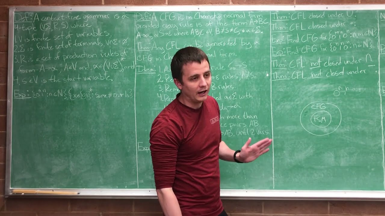 Lecture 9 (Computation Theory) Context-Free Grammars and Pushdown Automata
