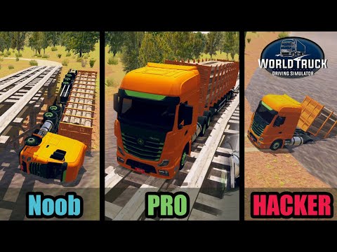 World Truck Driving Simulator | Noob vs Pro vs Hacker