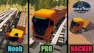World Truck Driving Simulator | Noob vs Pro vs Hacker screenshot 4