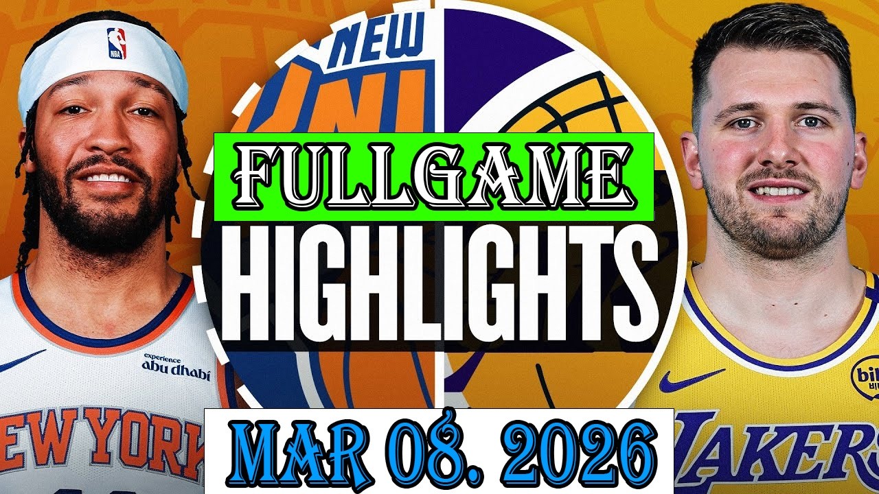 Матч «Лос-Анджелес Лейкерс» против «Нью-Йорк Никс», 1/4 финала, 8 марта 2026 года. Основные момен...