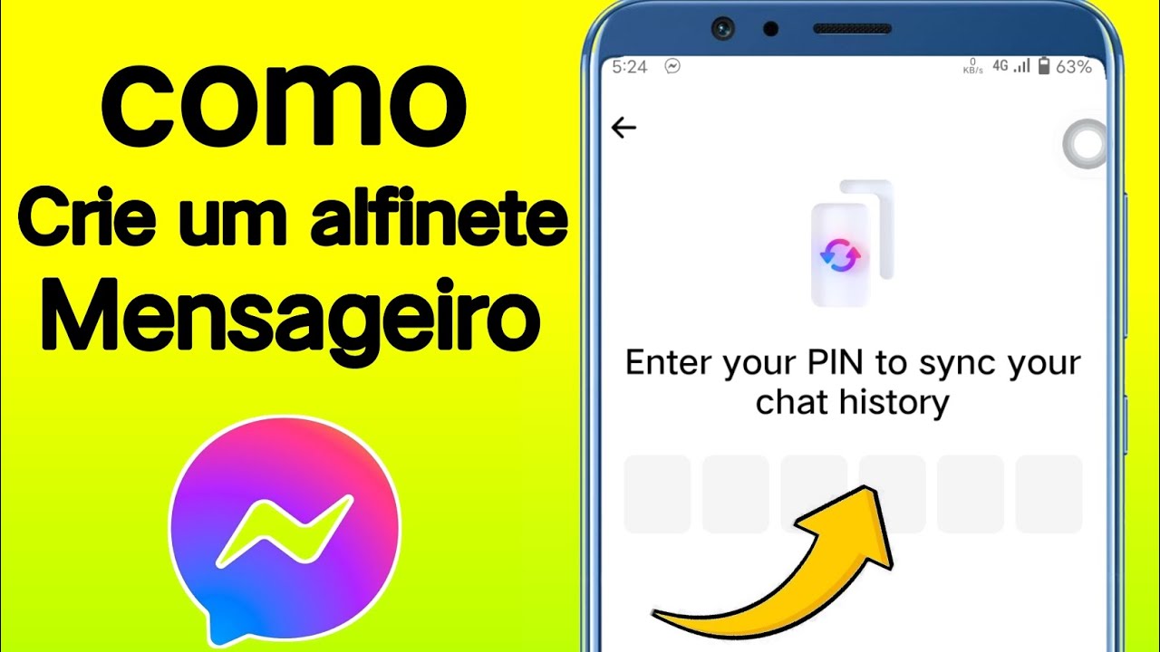 Como criar pin no messenger 2024 - Criar pin messenger