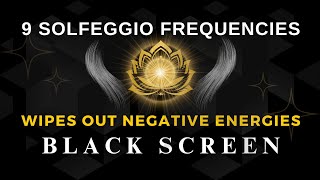 Deep Sleep Healing with All 9 Solfeggio Frequencies ☯ BLACK SCREEN DEEP SLEEP MUSIC