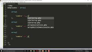 Curso PHP 7 Y MYSQL / Arrays Multidimensional