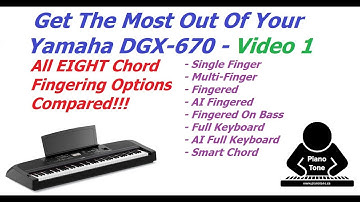 Yamaha DGX-670 Finger Modes
