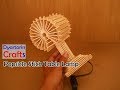 How to make popsicle stick table lamp || diy project