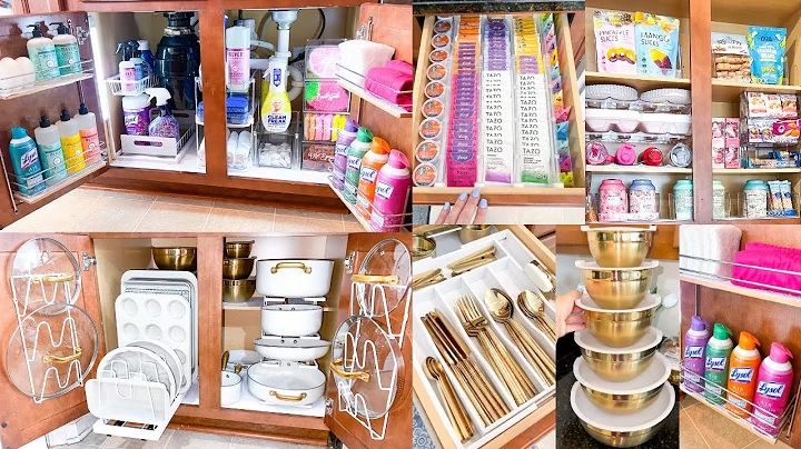 ULTIMATE KITCHEN ORGANIZATION | Satisfying Clean and Kitchen Restock Organizing on A Budget