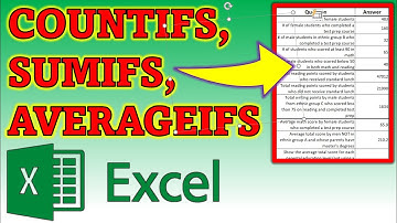 Excel COUNTIFS, SUMIFS, & AVERAGEIFS (tutorial + examples)