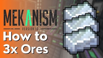 Mekanism - 3X Ore Processing Complete Tutorial