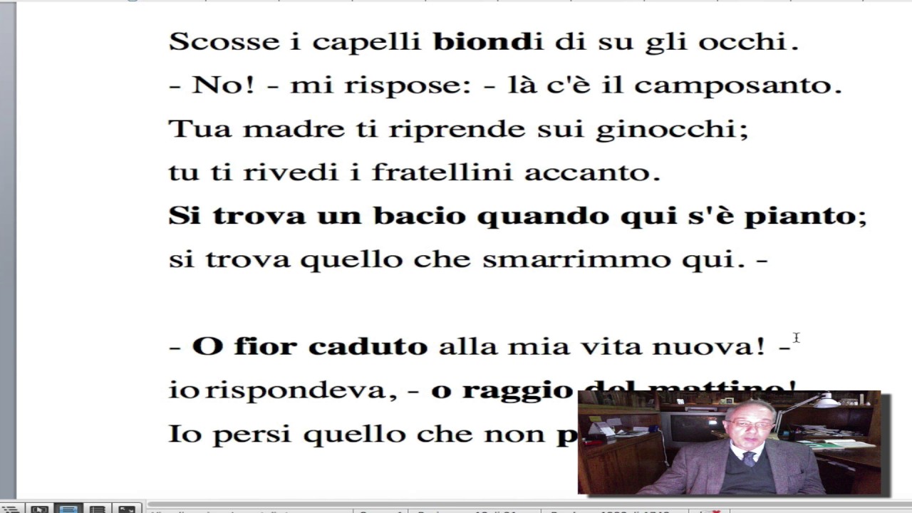 Pascoli, poesie: Giovannino - YouTube