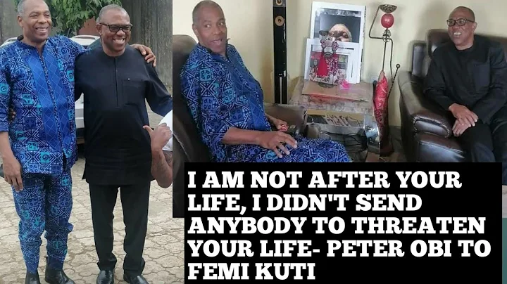 PETER OBI MEETS FEMI KUTI, TELLS HIM THAT HE WANTS A CAMPAIGN THAT'S BASED ON ISSUES ABOUT NIGERIA