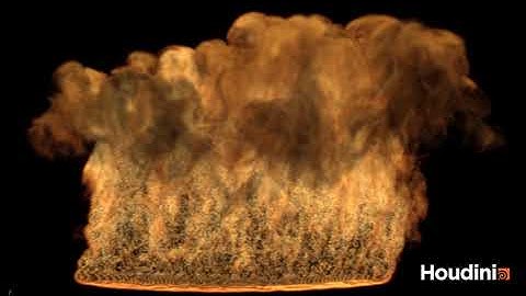 Pyro Simulation Houdini FX
