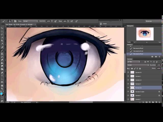 How to draw Anime eyes - 4 different styles [Voice-over Tutorial] 