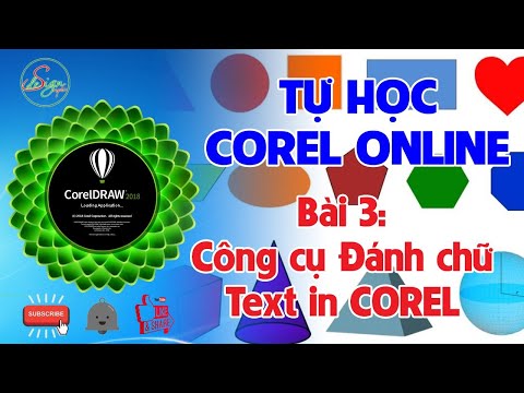 Video TỰ HỌC COREL DRAW CẤP TỐC | Bài 3: Đánh chữ trong... - youtube