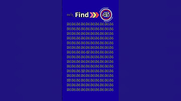 Eye Test Challenge: Can You Find the 45? #quizmeplztv #quiztime #quiz