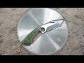 Making a Gut Hook Knife from Saw Blade / 원형톱날로 칼만들기