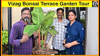 Touring Terrace Bonsai Garden in Visakhapatnam||Durga Anand & Durga Padma||Bonsai Garden Tour 2||