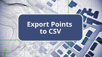 TBC - Export Points to CSV - Field Data Edition Commands