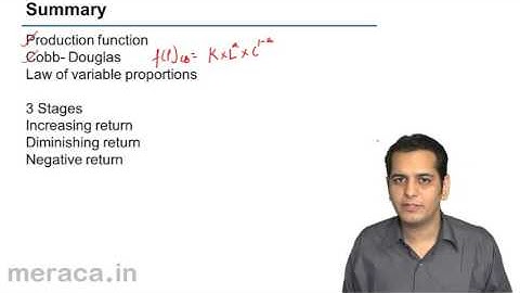 Summary of Law of Variable Proportion | Production | CA CPT | CS & CMA Foundation | Class 11