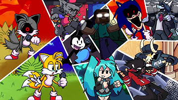 FNF Chasing But Every Turn A Different Character Sings It! | Vs Tails.Exe