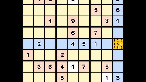 How to Solve New York Times Sudoku Hard November 10, 2020 - Hidden Pair - v2
