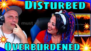 Disturbed - Overburdened Lyrics video(Lyrics on screen) THE WOLF HUNTERZ REACTIONS