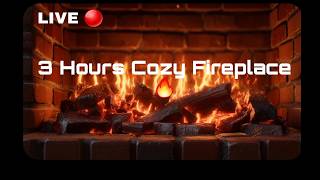 🔥Cozy Fireplace 🔥Sounds for Sleep &amp; Relaxation🔴 3 hours