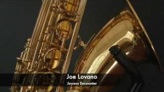 Joe Lovano, smoking jazz tenor saxophone: Joyous Encounter