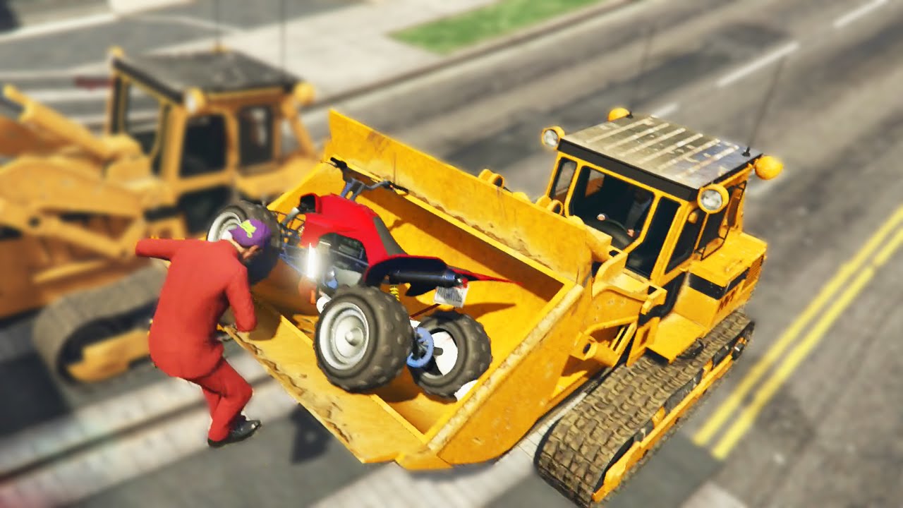 Hilarious Bulldozer Epicness (GTA 5 Funny Moments) - YouTube