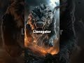 lion+alligator #ai #aivideo #viral #trending #ytshorts #aishorts