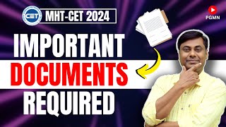 Important Documents Required || MHT-CET 2024 || Mukesh Sir #enggenering
