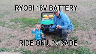 Ryobi 18 Volt Battery in 12V Ride On | Supercharge Your Kid's Ride