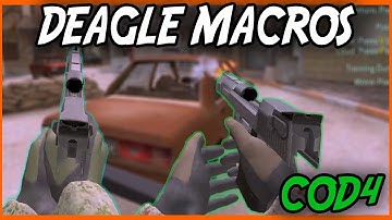 COD4 Deagle MACROS | Fasr Fire Deagle Macros , Bind , Script | The Malik Show