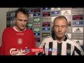 Alan Shearer & Dietmar Hamann with a joint post-match interview after Newcastle drew with Liverpool