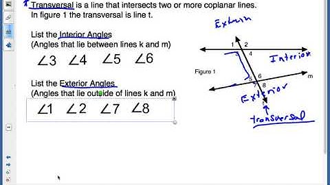 Geometry 3 1 Class Notes Video