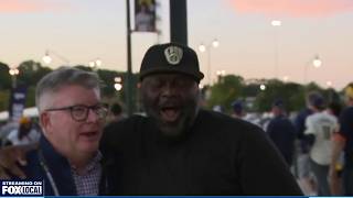 Brewers выигрывают второй матч NLDS, реакция болельщиков | FOX6 News Milwaukee screenshot 3