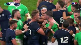 Sexton VS Smith | Bagarre Irlande Ecosse 07 10 2023 Carton Jaune