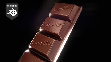 Making a 3D Chocolate in Blender 3D - (FULL PROCESS)