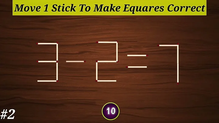 Move Only 1 Stick To Make Equation 0-3=6 correct / MatchStick Puzzle