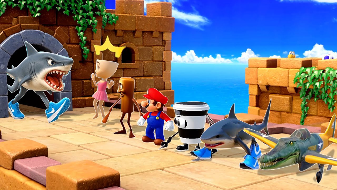 Super Mario Party Minigames - Cappuccino Assassino Vs Tung Tung Tung Sahur (Master Difficulty)