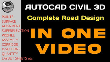 AutoCAD Civil 3D 2025 | Complete Road Design in One Video From Start To End in Autodesk Civil 3D