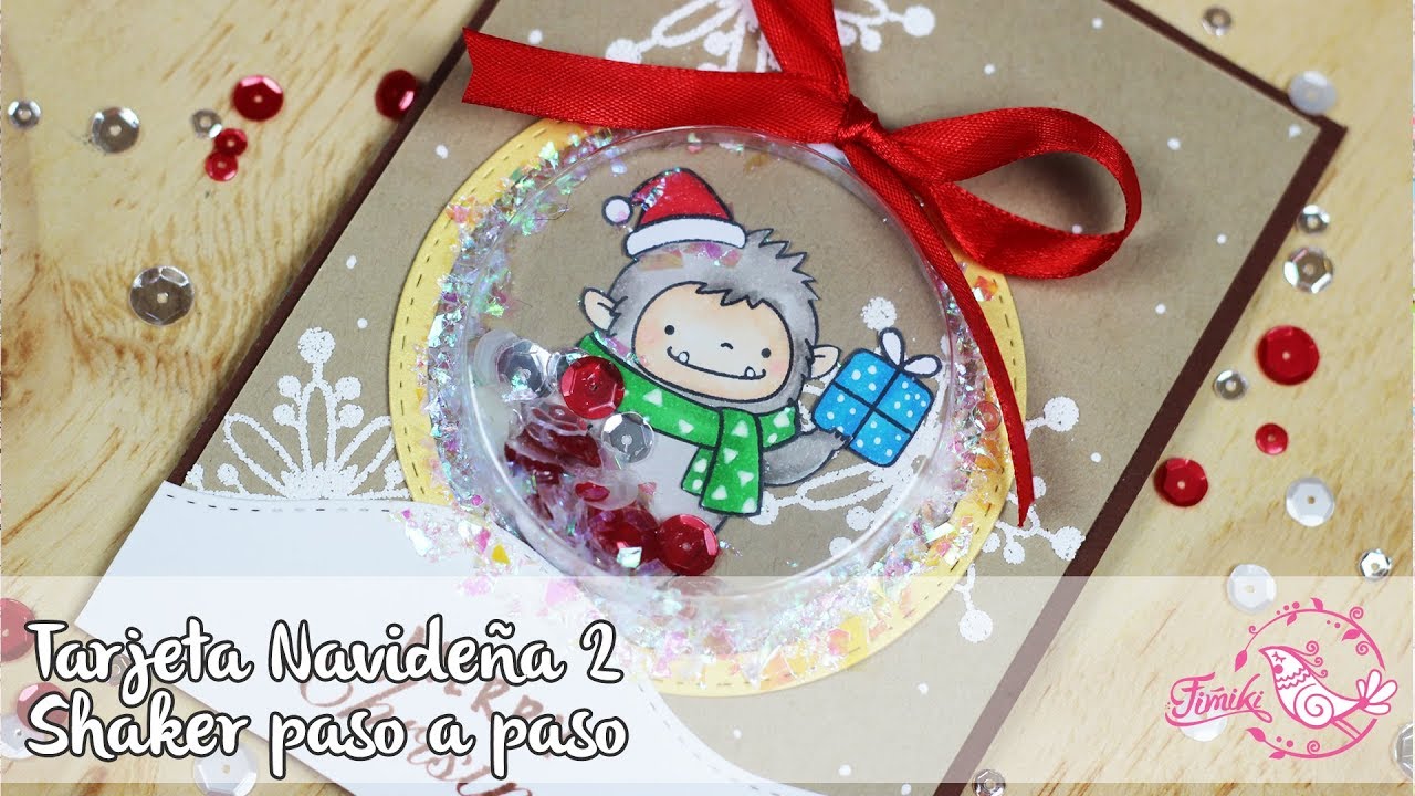 Tarjeta Shaker Navideña, paso a paso | Fimiki