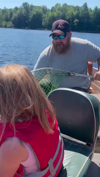 Teach em young! #fishing #daughter #daddy #crappie #boat #summer #outdoors #wisconsin #cabin #short