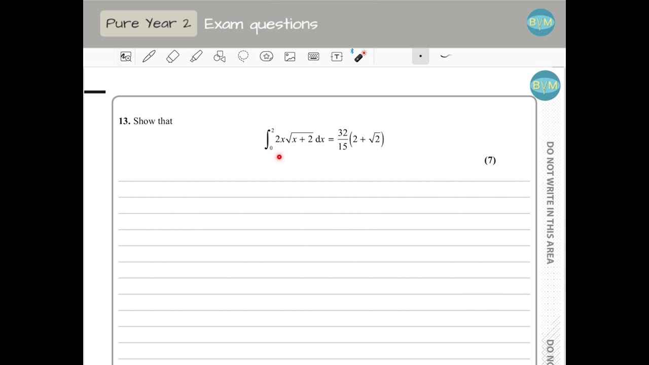 A-Level maths June 2018 Question 13 Paper 1 Edexcel - YouTube